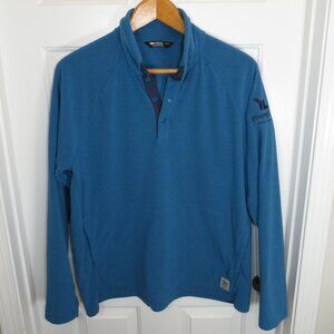 Outdoor Research Trail Mix Snap Grid Fleece Pullover Mens XL YoungLife Logo